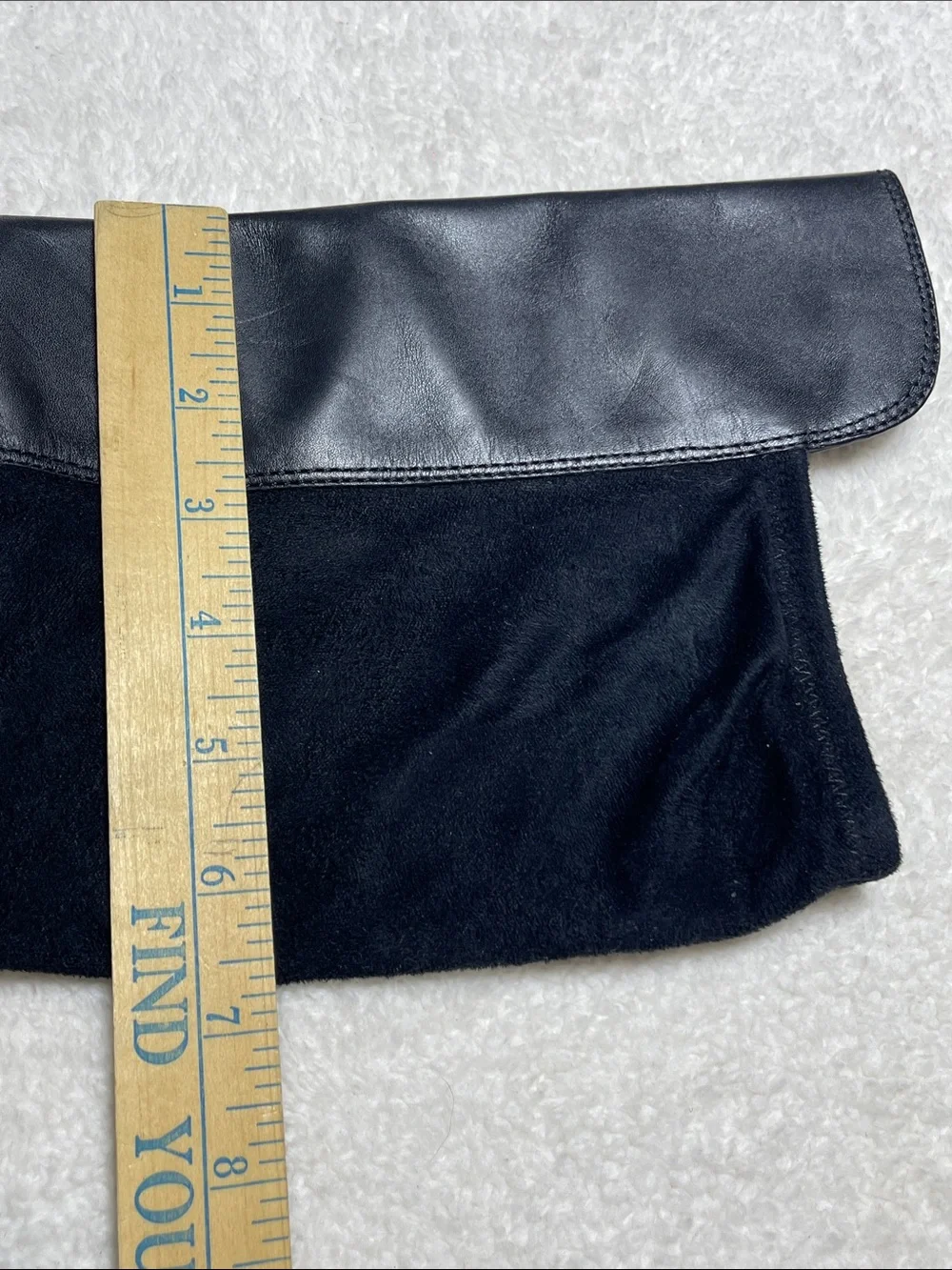 Cole Haan Black Over-the-Knee Leather & Stretch Fabric Boots Size 8B
